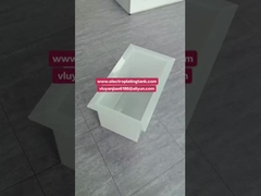백색 폴리프로필렌 PP 용접 화학 저장 탱크/전기 도금 탱크