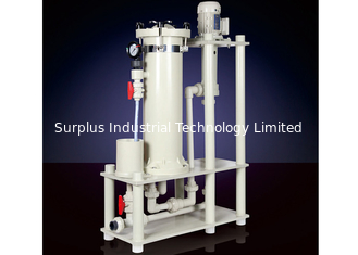 White ISO9001 80L/Min PP Bag Filter Housing For Metal Finishing