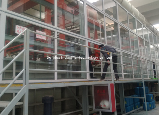 Automatic High Rail Gantry Type PCB Electroplating Line For Copper Nickel