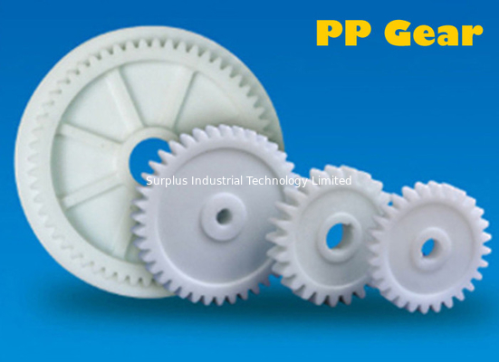 White Diameter 520mm Inner Hole 90mm PP Gear For Electroplating Barrel