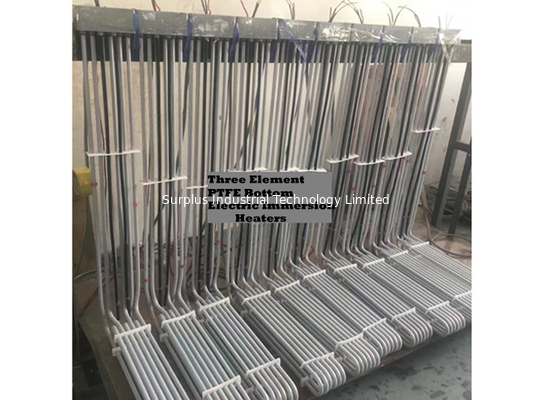 Three Element PTFE Bottom Immersion Heater For Corrosive Liquids