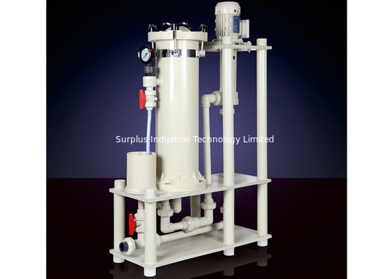 White ISO9001 80L/Min PP Bag Filter Housing For Metal Finishing