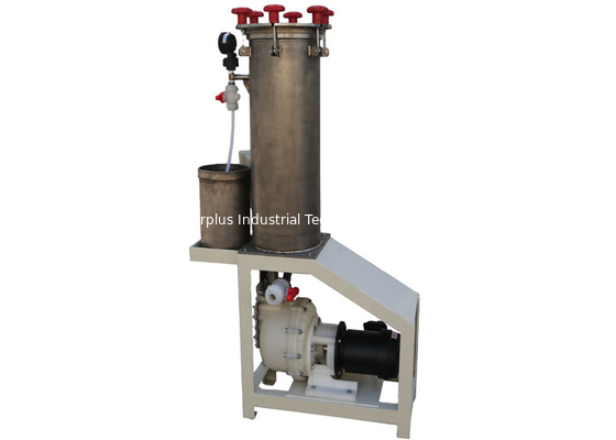White ISO9001 80L/Min PP Bag Filter Housing For Metal Finishing